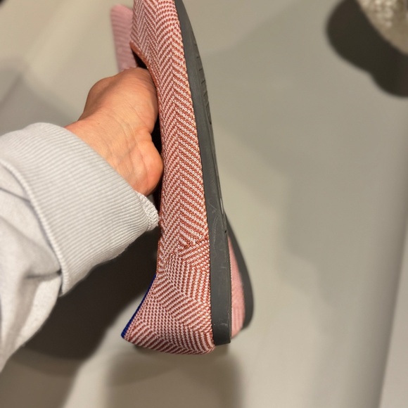 Rothy's Points 8.5 Amber Stripe Metallic - Never Worn Rare - Picture 8 of 9